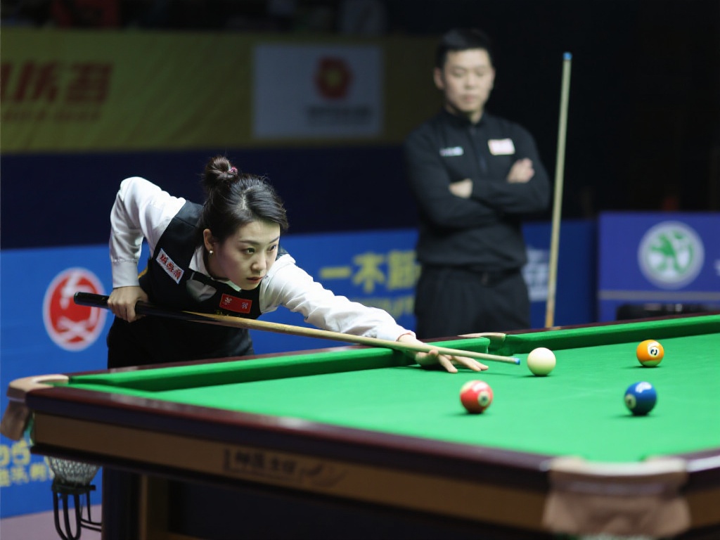 第一秒绷不住！马冬梅横扫全国青少年台球赛